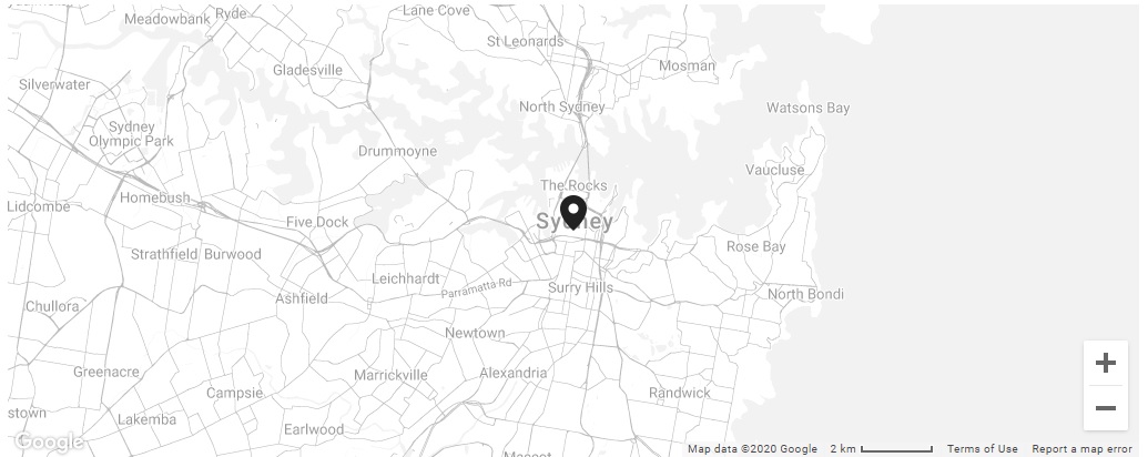 Map showing our location